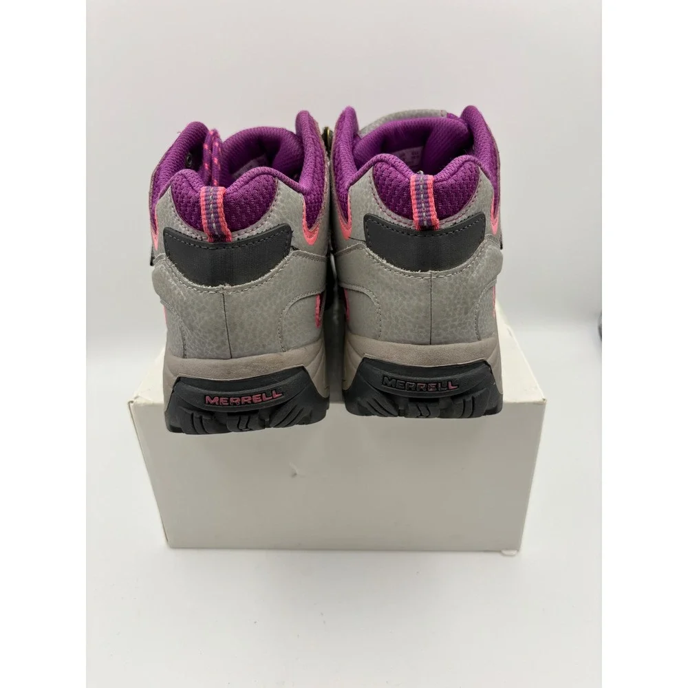 Merrell Moab FST Low Waterproof Hiking Shoes Purple Grey MK165033 Kids 4.5M